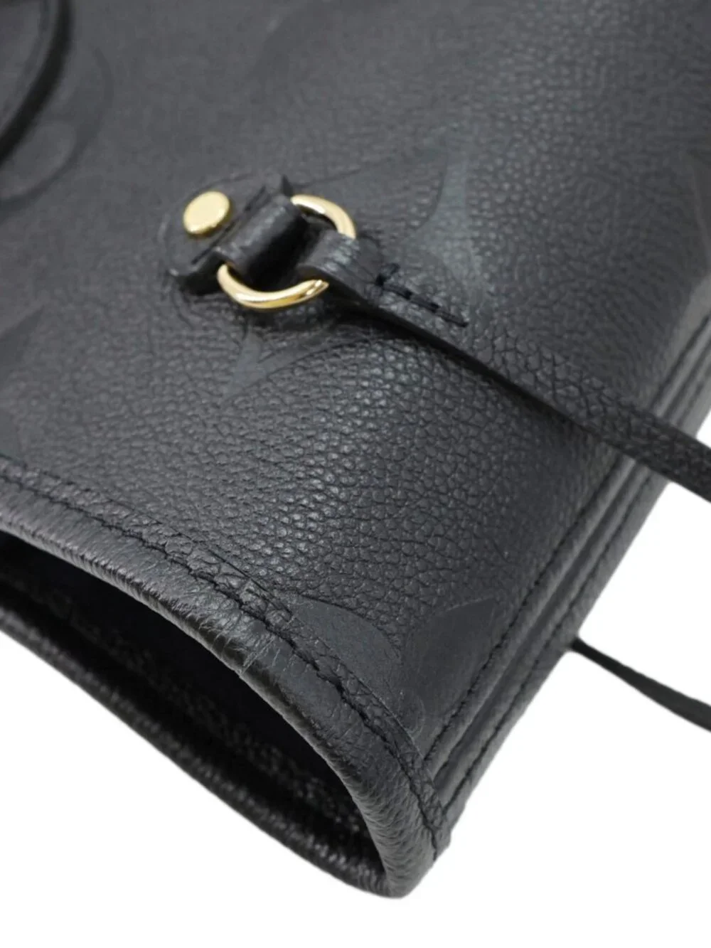 Louis Vuitton Neverfull MM Monogram Empreinte Tote Bag Black
